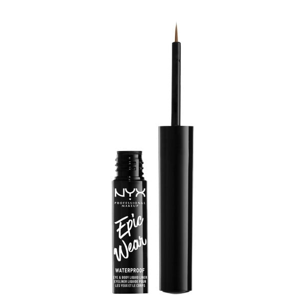 NYX Professional Makeup Epic Wear metallisk flydende liner - brun metal i gruppen SKØNHED & HELSE / Makeup / Øjne og øjenbryn / Eyeliner / Kajal hos TP E-commerce Nordic AB (C84614)