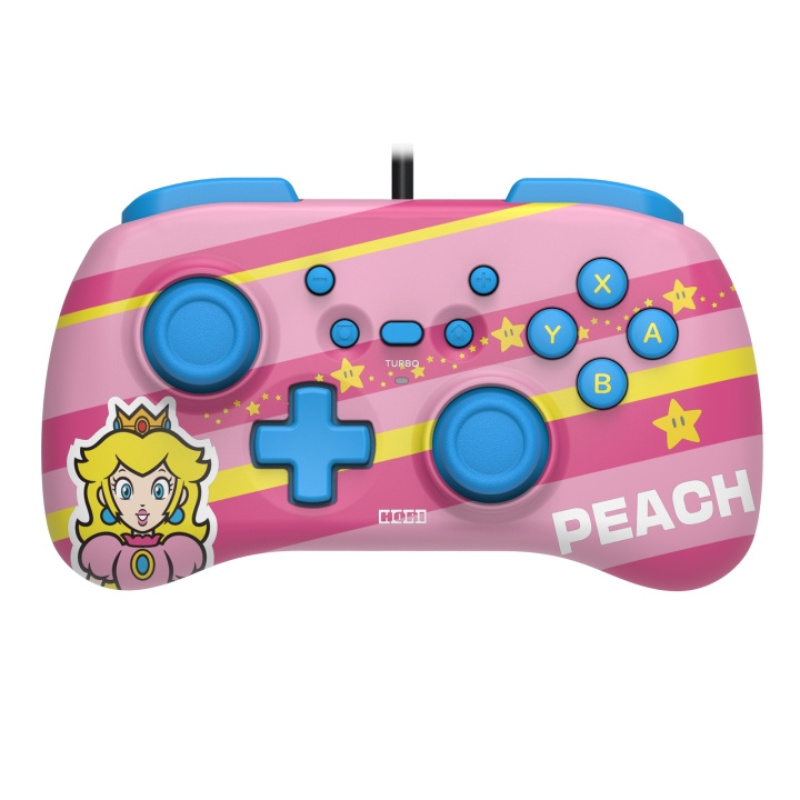 Hori Horipad Mini Super Mario Series Peach i gruppen HJEMMEELEKTRONIK / Spilkonsoller og tilbehør / Nintendo Switch / Tilbehør hos TP E-commerce Nordic AB (C84617)