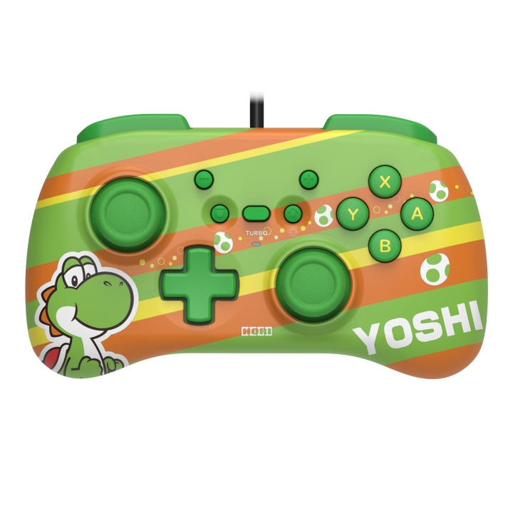 Hori Horipad Mini Super Mario Series Yoshi i gruppen HJEMMEELEKTRONIK / Spilkonsoller og tilbehør / Nintendo Switch / Tilbehør hos TP E-commerce Nordic AB (C84618)