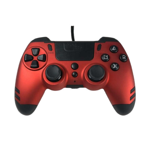 Steelplay MetalTech kablet controller - RØD i gruppen HJEMMEELEKTRONIK / Spilkonsoller og tilbehør / Sony PlayStation 4 / Tilbehør hos TP E-commerce Nordic AB (C84643)