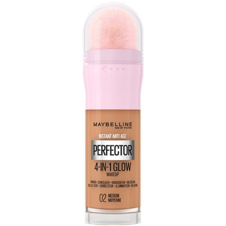 Maybelline Instant Perfector 4-i-1 Glow Makeup 02 Medium i gruppen SKØNHED & HELSE / Makeup / Makeup ansigt / Foundation hos TP E-commerce Nordic AB (C84692)