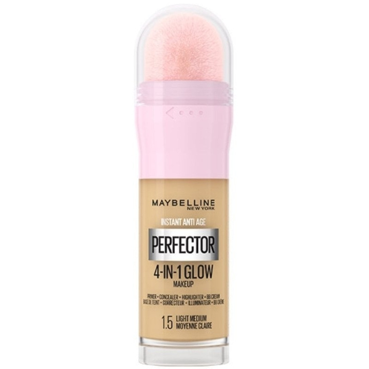 Maybelline Instant Perfector 4-i-1 Glow Makeup 1.5 Light Medium i gruppen SKØNHED & HELSE / Makeup / Makeup ansigt / Foundation hos TP E-commerce Nordic AB (C84696)