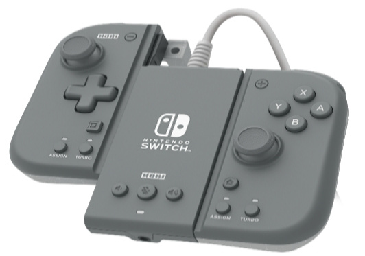 Hori Switch Split Pad kompakt tilbehørssæt (grå) i gruppen HJEMMEELEKTRONIK / Spilkonsoller og tilbehør / Nintendo Switch / Tilbehør hos TP E-commerce Nordic AB (C84749)