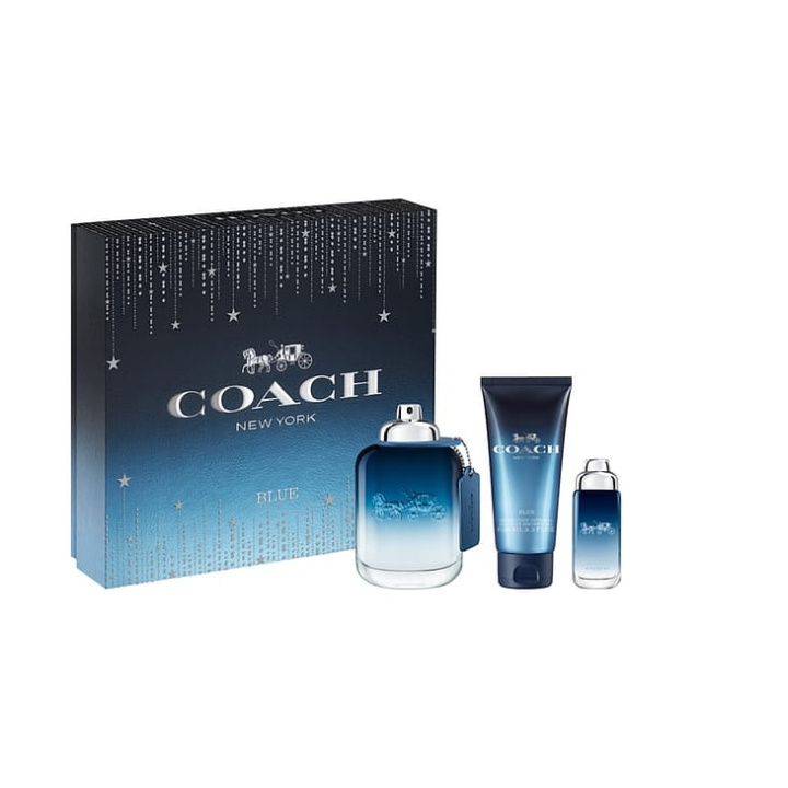 Coach Blå EDT 100 ml + EDT 15 ml + Shower Gel 100 ml - Gavesæt i gruppen SKØNHED & HELSE / Gaveæske / Gaveæske til ham hos TP E-commerce Nordic AB (C84787)