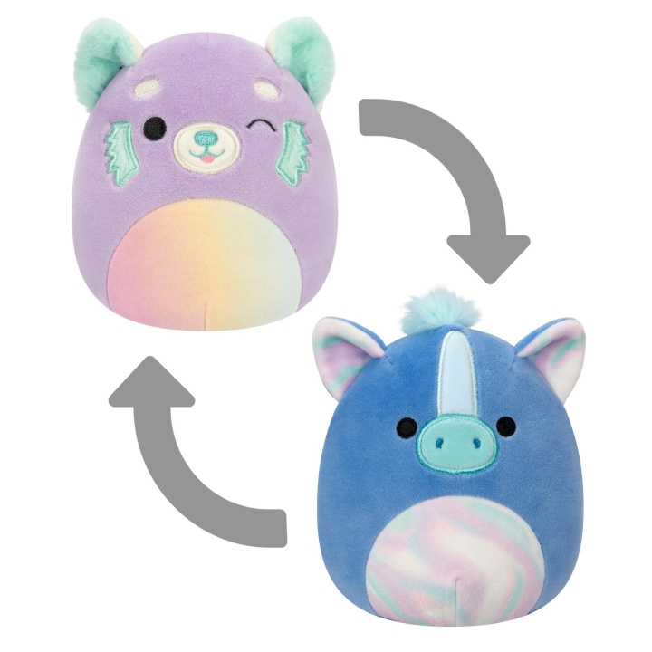 Squishmallows 13 cm P19 Flip A Mallows - Lexis/Romano i gruppen LEGETØJ, BØRN & BABY / Babyleg (0-3 år) / Tøjdyr hos TP E-commerce Nordic AB (C84858)