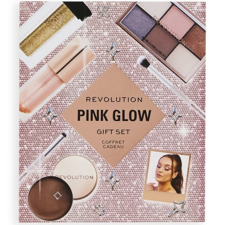 Makeup Revolution Pink Glow Get The Look Gift Set i gruppen SKØNHED & HELSE / Gaveæske / Gaveæske til hende hos TP E-commerce Nordic AB (C84937)