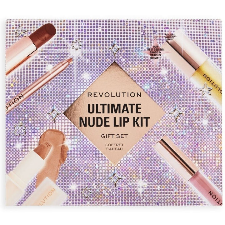 Makeup Revolution Ultimate Nude Lip Kit i gruppen SKØNHED & HELSE / Gaveæske / Gaveæske til hende hos TP E-commerce Nordic AB (C84938)