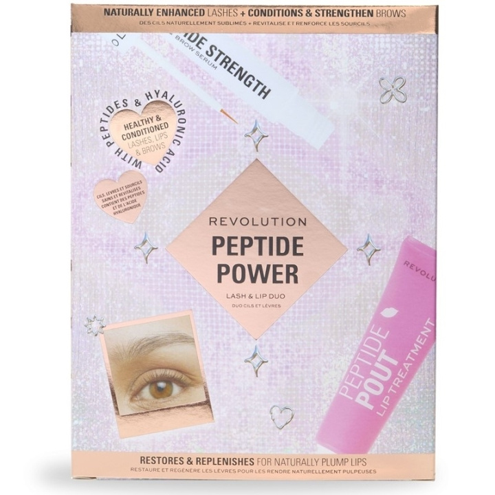 Makeup Revolution Peptide Power Lash and Lip Duo Gift Set i gruppen SKØNHED & HELSE / Gaveæske / Gaveæske til hende hos TP E-commerce Nordic AB (C84939)