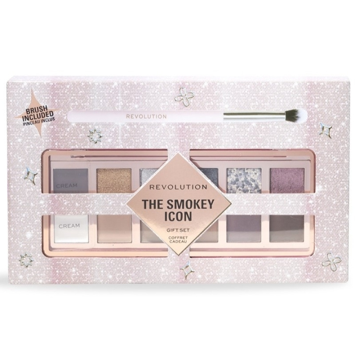 Makeup Revolution The Smokey Icon Palette Gift Set i gruppen SKØNHED & HELSE / Gaveæske / Gaveæske til hende hos TP E-commerce Nordic AB (C84940)