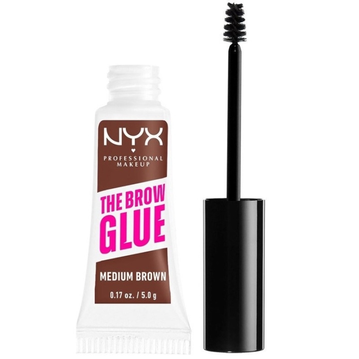 NYX PROF. MAKEUP The Brow Glue Instant Brow Styler 03 Medium Brown i gruppen SKØNHED & HELSE / Makeup / Øjne og øjenbryn / Mascara hos TP E-commerce Nordic AB (C84948)