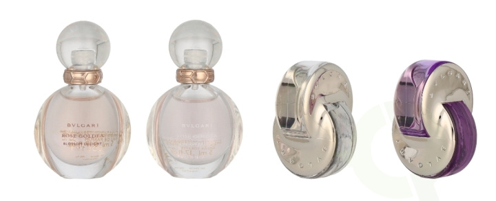 Bvlgari Femme Miniatures Collection 20 ml Rose Goldea Blossom Delight Edp 5ml/Rose Goldea Blossom Delight Edt 5ml/Omnia Crystalline Edt 5ml/Omnia Amethyste Edt 5ml i gruppen SKØNHED & HELSE / Duft & Parfume / Parfume / Parfume til hende hos TP E-commerce Nordic AB (C84992)