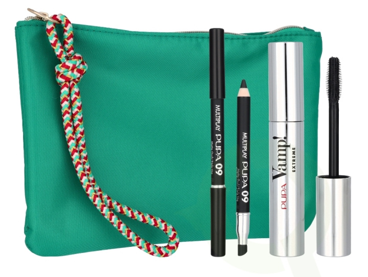 Pupa Milano Pupa Vamp! Sexy Lashes Makeup Set 12.8 ml Mascara #010 Vamp! 12ml / Multiplay Pen #09 Deep Black 0,8gr/Bag i gruppen SKØNHED & HELSE / Gaveæske / Gaveæske til hende hos TP E-commerce Nordic AB (C85018)