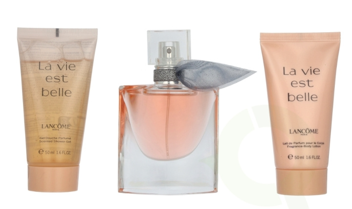 Lancome La Vie Est Belle Giftset 130 ml Edp Spray 30ml/Body Lotion 50ml/Shower Gel 50ml i gruppen SKØNHED & HELSE / Gaveæske / Gaveæske til hende hos TP E-commerce Nordic AB (C85063)