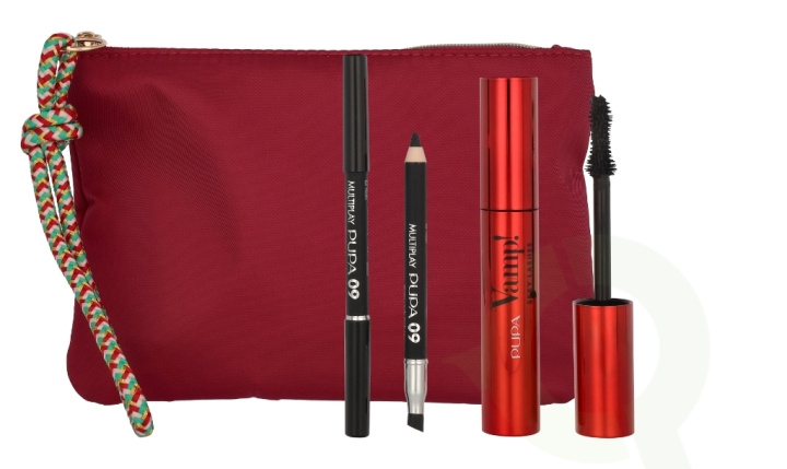 Pupa Milano Pupa Vamp! Sexy Lashes Makeup Set 12.8 ml Mascara #011 Sexy Black 12ml/Multiplay Pen #09 Deep Black 0,8gr/Bag i gruppen SKØNHED & HELSE / Gaveæske / Gaveæske til hende hos TP E-commerce Nordic AB (C85101)