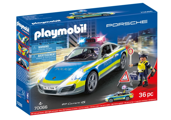 Playmobil Porsche 911 Carrera 4S Police - Hvid (70066) i gruppen LEGETØJ, BØRN & BABY / Legetøj / Legetøj hos TP E-commerce Nordic AB (C85174)