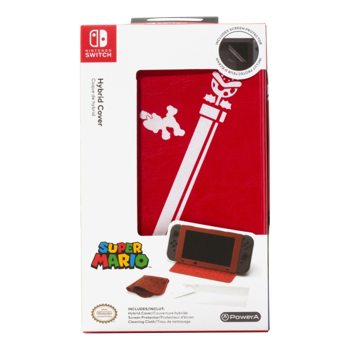 PowerA Hybrid-cover - Mario i gruppen HJEMMEELEKTRONIK / Spilkonsoller og tilbehør / Nintendo Switch hos TP E-commerce Nordic AB (C85190)