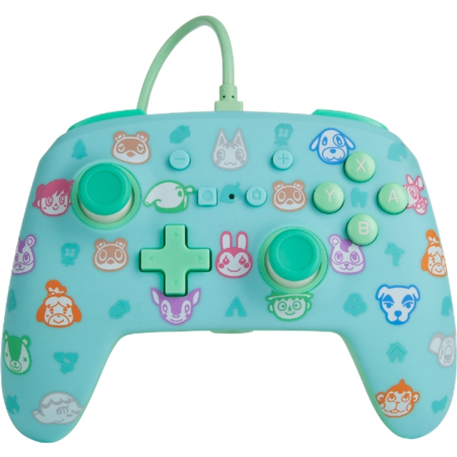 PowerA Nintendo Switch Controller med ledning - Animal Crossing i gruppen HJEMMEELEKTRONIK / Spilkonsoller og tilbehør / Nintendo Switch hos TP E-commerce Nordic AB (C85249)