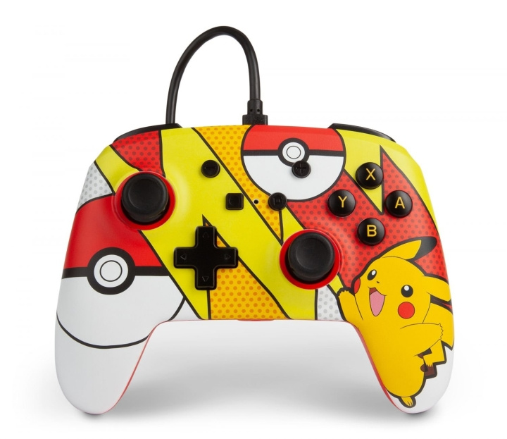 PowerA Nintendo Switch Enh kablet controller - Pop Art i gruppen HJEMMEELEKTRONIK / Spilkonsoller og tilbehør / Nintendo Switch hos TP E-commerce Nordic AB (C85268)