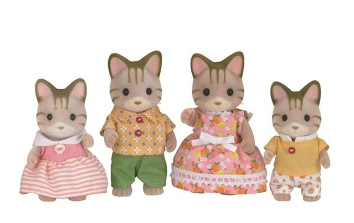 Sylvanian Families Stribet kattefamilie (5180) i gruppen LEGETØJ, BØRN & BABY / Legetøj / Figurer & miniaturer hos TP E-commerce Nordic AB (C85275)