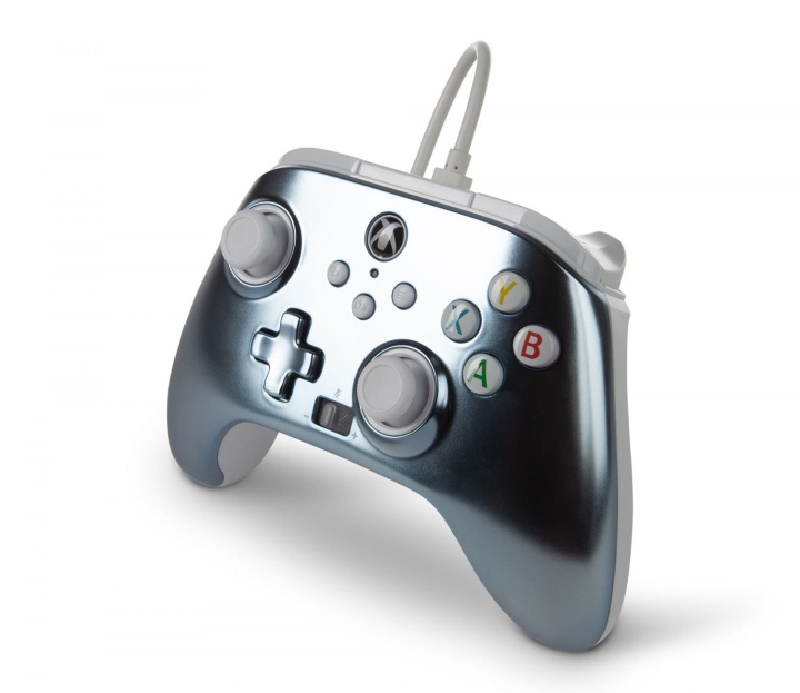 PowerA Enhanced Wired Controller til Xbox Series X - S - Metallic Ice i gruppen HJEMMEELEKTRONIK / Spilkonsoller og tilbehør / Xbox Series X hos TP E-commerce Nordic AB (C85284)