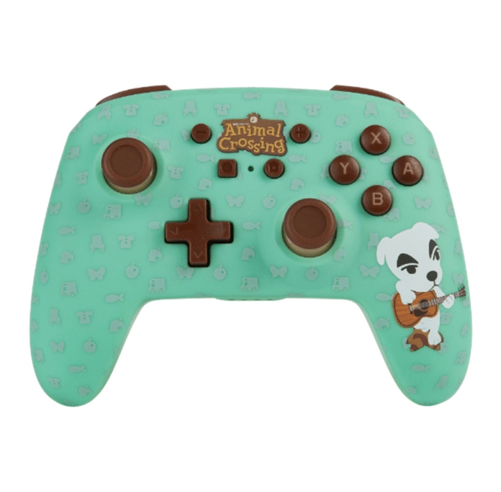 PowerA Nintendo Switch trådløs controller Animal Crossing i gruppen HJEMMEELEKTRONIK / Spilkonsoller og tilbehør / Nintendo Switch hos TP E-commerce Nordic AB (C85357)