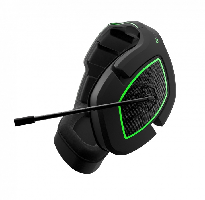 Gioteck TX-50 RF Stereo Gaming Headset (sort/grøn) (Uni) i gruppen COMPUTERTILBEHØR / GAMING / Headset hos TP E-commerce Nordic AB (C85359)