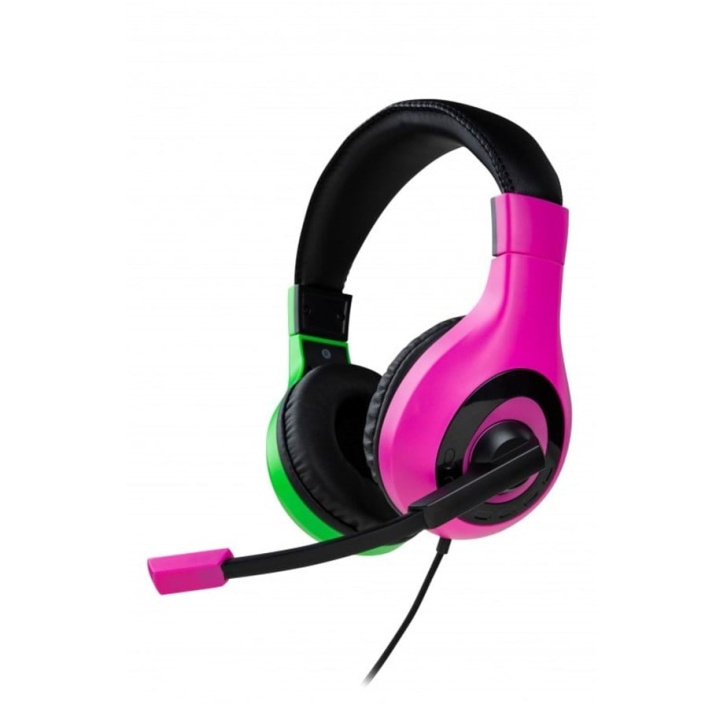 NACON Stereo Gaming Headset V1 - Pink/Grøn i gruppen COMPUTERTILBEHØR / GAMING / Headset hos TP E-commerce Nordic AB (C85363)