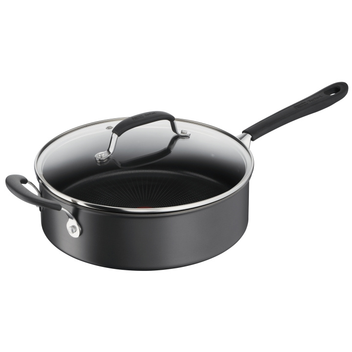 Tefal Hard titanium pro Sautepan 28 cm m.låg Sort (G2893753) i gruppen HJEM, HUS & HAVE / Køkkenredskaber / Stegepander hos TP E-commerce Nordic AB (C85392)