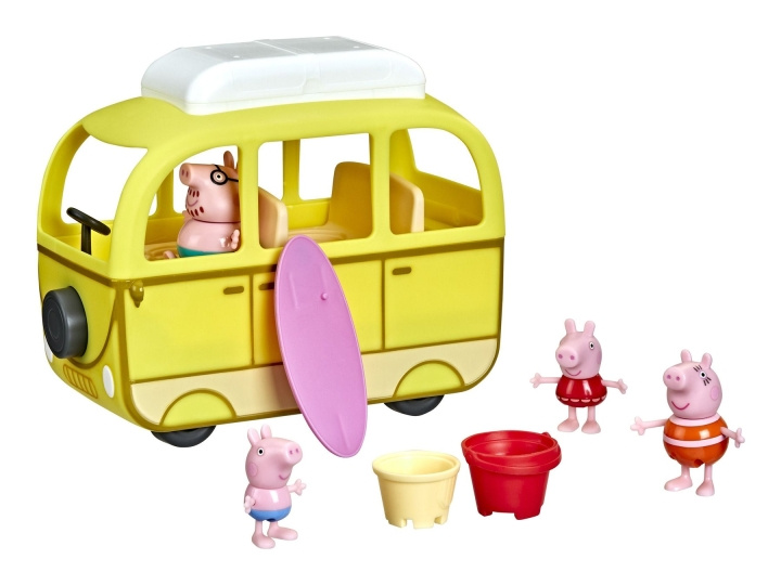 Peppa Pig Strand-campingvogn (F3632) i gruppen LEGETØJ, BØRN & BABY / Legetøj / Figurer & miniaturer hos TP E-commerce Nordic AB (C85420)