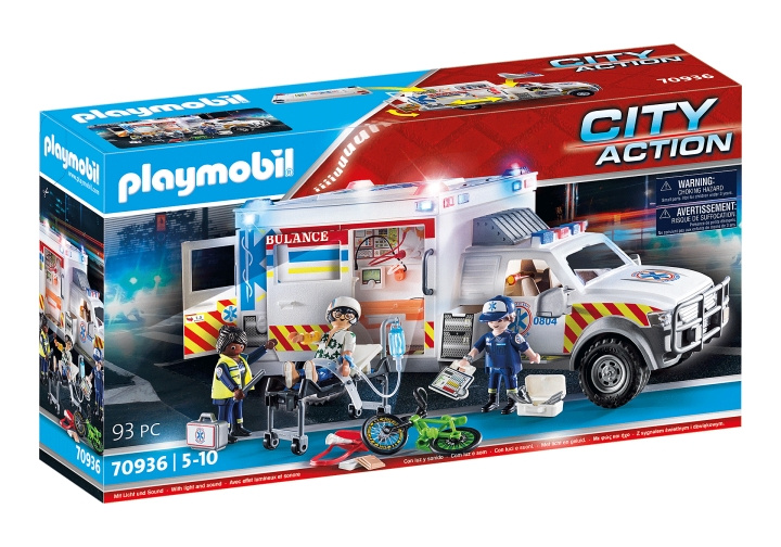 Playmobil US Ambulance with Lights and Sound (70936) i gruppen LEGETØJ, BØRN & BABY / Legetøj / Legetøj hos TP E-commerce Nordic AB (C85444)