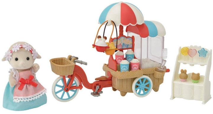 Sylvanian Families Trike til levering af popcorn (5653) i gruppen LEGETØJ, BØRN & BABY / Legetøj / Figurer, miniaturer og tilbehør hos TP E-commerce Nordic AB (C85459)