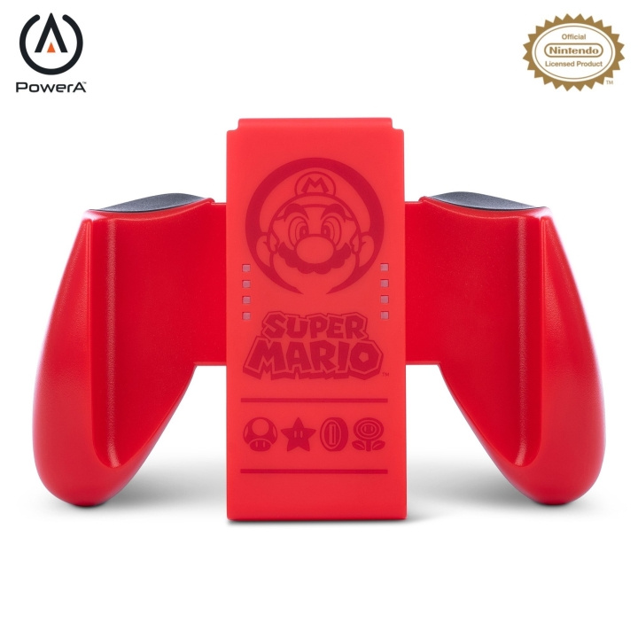 PowerA JOY-CON Comfort Grip - Super Mario Red /Nintendo Switch i gruppen HJEMMEELEKTRONIK / Spilkonsoller og tilbehør / Nintendo Switch hos TP E-commerce Nordic AB (C85480)