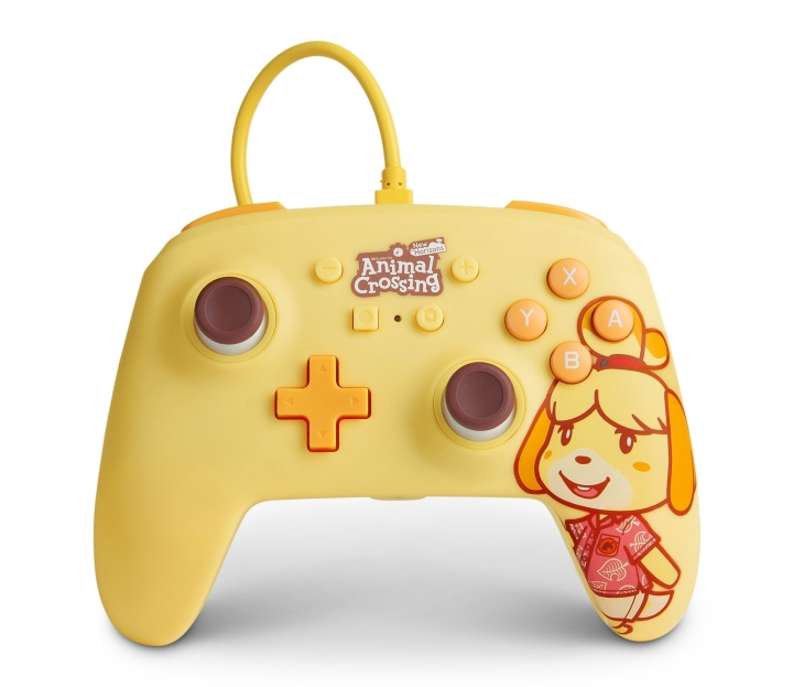 PowerA Enhanced Wired Controller til Nintendo Switch - Animal Crossing: Isabelle i gruppen HJEMMEELEKTRONIK / Spilkonsoller og tilbehør / Nintendo Switch hos TP E-commerce Nordic AB (C85484)