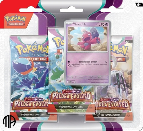 Pokémon - Blister 3p Scarlet & Violet - Paldea Evolved (POK85353) i gruppen LEGETØJ, BØRN & BABY / Legetøj / Legetøj hos TP E-commerce Nordic AB (C85578)