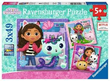 Ravensburger 3x49p - Gabby\'s dukkehus (10105659) i gruppen LEGETØJ, BØRN & BABY / Legetøj / Puslespil hos TP E-commerce Nordic AB (C85660)