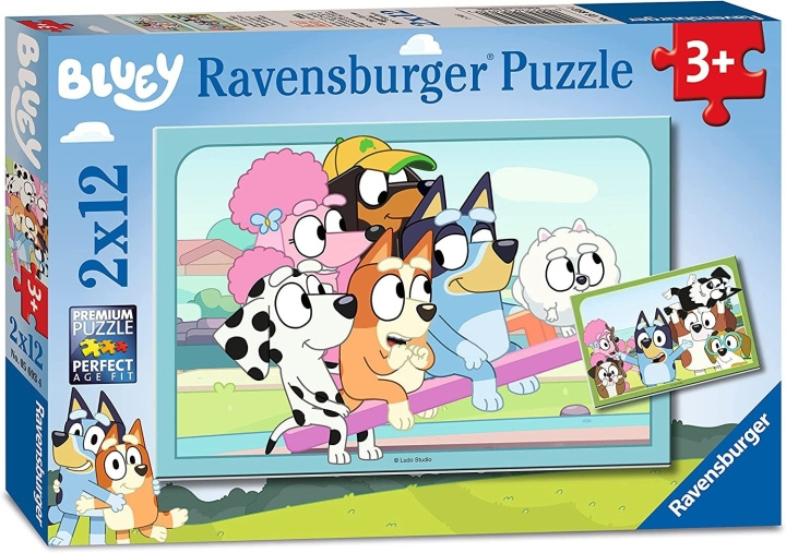 Ravensburger Bluey 2x12p - (10105693) i gruppen LEGETØJ, BØRN & BABY / Legetøj / Puslespil hos TP E-commerce Nordic AB (C85697)