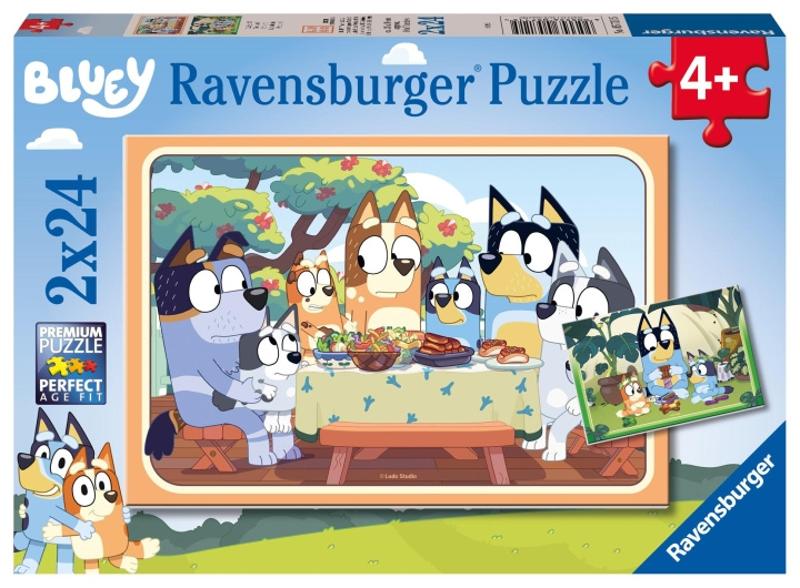 Ravensburger Bluey 2x24p - (10105711) i gruppen LEGETØJ, BØRN & BABY / Legetøj / Puslespil hos TP E-commerce Nordic AB (C85706)