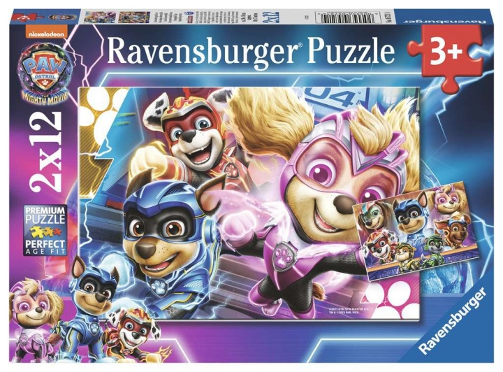 Ravensburger Paw Patrol The Mighty Movie 2x12p - (10105721) i gruppen LEGETØJ, BØRN & BABY / Legetøj / Puslespil hos TP E-commerce Nordic AB (C85707)