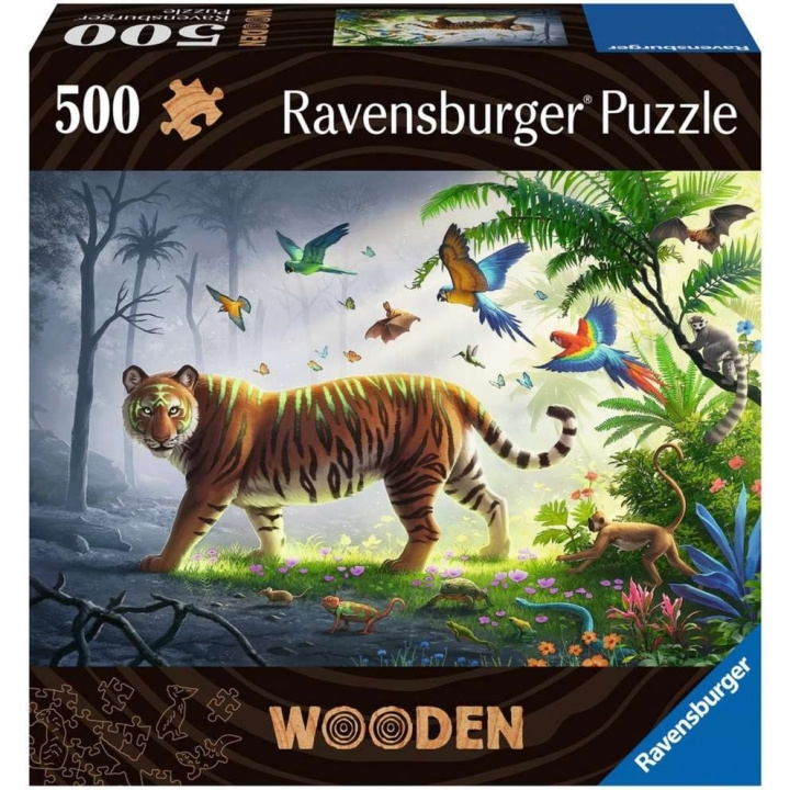 Ravensburger Tiger i træ 500p - (10217514) i gruppen LEGETØJ, BØRN & BABY / Legetøj / Puslespil hos TP E-commerce Nordic AB (C85717)