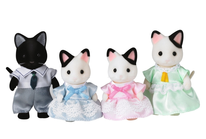 Sylvanian Families Tuxedo kattefamilie (5181) i gruppen LEGETØJ, BØRN & BABY / Legetøj / Figurer, miniaturer og tilbehør hos TP E-commerce Nordic AB (C85721)