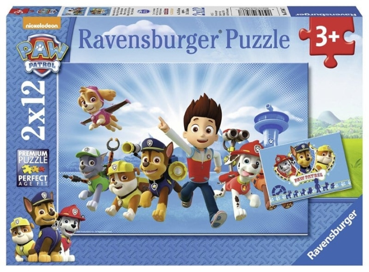 Ravensburger Paw Patrol 2x12p puslespil - (10107586) i gruppen LEGETØJ, BØRN & BABY / Legetøj / Puslespil hos TP E-commerce Nordic AB (C85723)