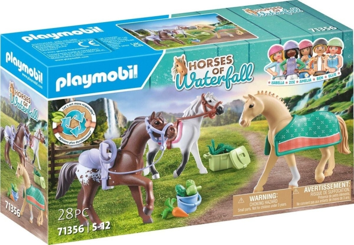 Playmobil Tre heste med sadler (71356) i gruppen LEGETØJ, BØRN & BABY / Legetøj / Legetøj hos TP E-commerce Nordic AB (C85740)