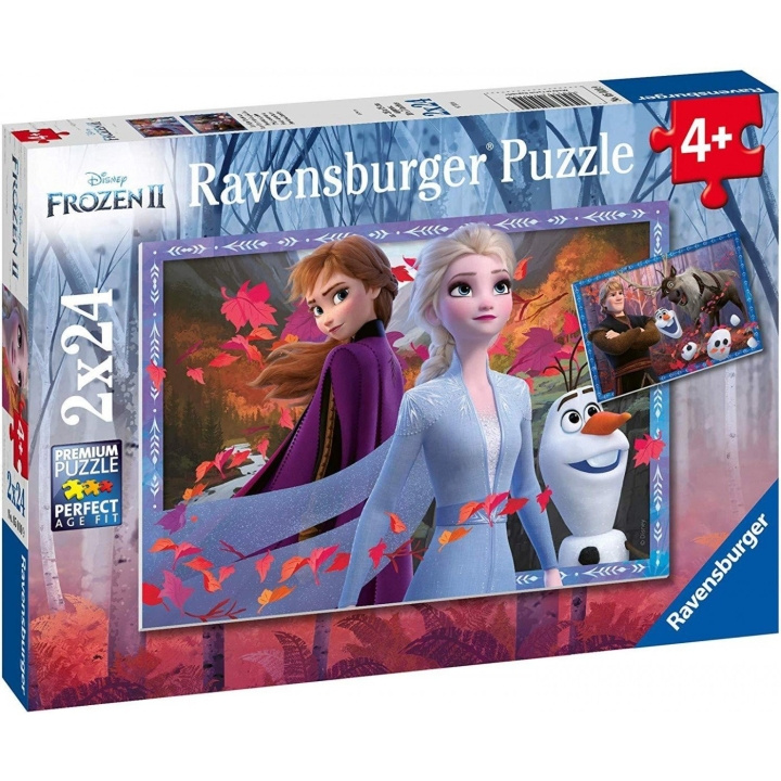 Ravensburger Frozen 2 Frosty Adventures 2x24p - 05010 i gruppen LEGETØJ, BØRN & BABY / Legetøj / Puslespil hos TP E-commerce Nordic AB (C85766)