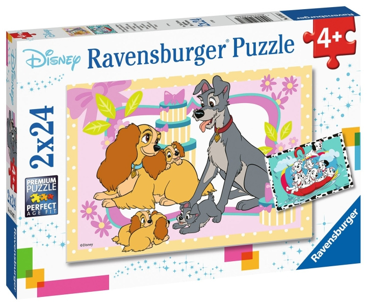 Ravensburger Disneys yndlingshvalpe 2x24p - 05087 i gruppen LEGETØJ, BØRN & BABY / Legetøj / Puslespil hos TP E-commerce Nordic AB (C85769)