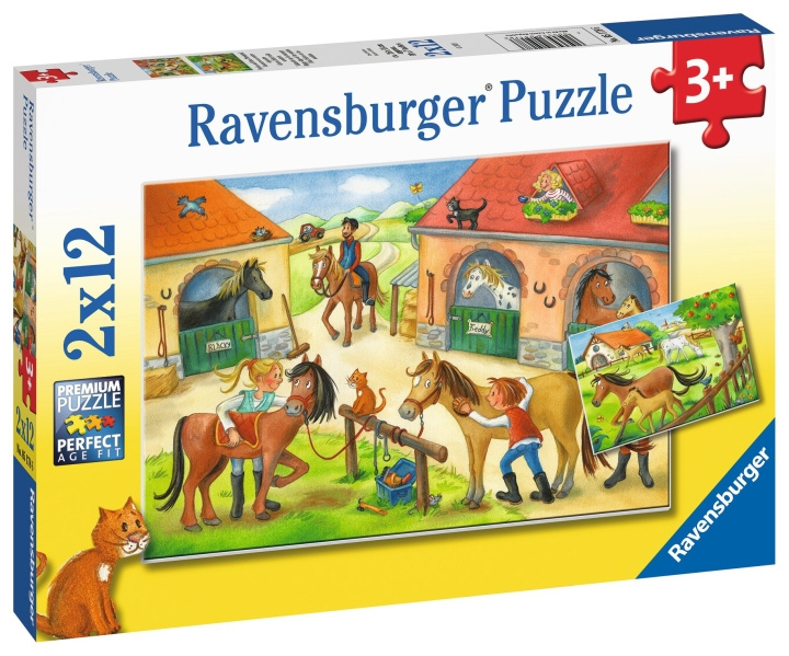 Ravensburger Happy Days At The Stables 2x12p - 05178 i gruppen LEGETØJ, BØRN & BABY / Legetøj / Puslespil hos TP E-commerce Nordic AB (C85771)