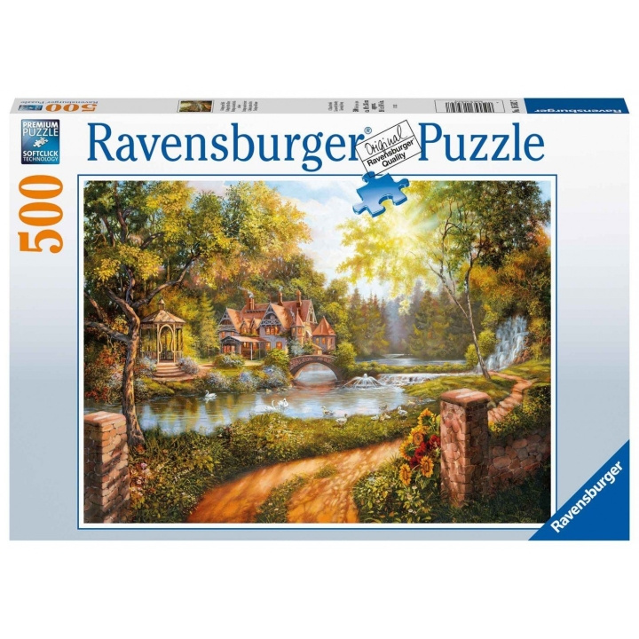 Ravensburger Sommerhus ved floden 500p - 16582 i gruppen LEGETØJ, BØRN & BABY / Legetøj / Puslespil hos TP E-commerce Nordic AB (C85780)