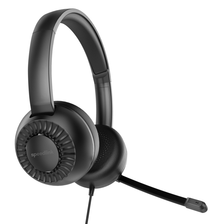 Speedlink Metis stereoheadset, 3,5 mm jackstik med Y-adapter - sort i gruppen COMPUTERTILBEHØR / Computer Tilbehør / Headset hos TP E-commerce Nordic AB (C85810)