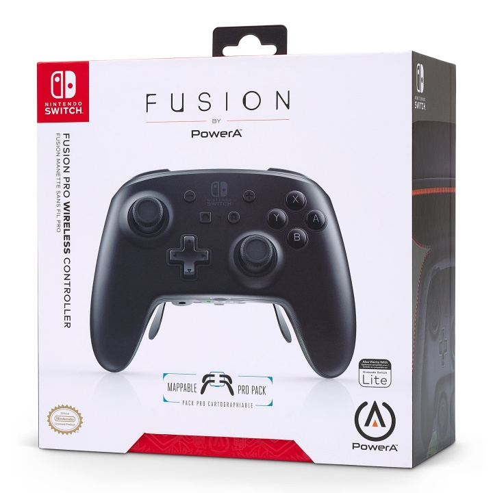 PowerA Fusion Pro trådløs controller (Nintendo Switch) - hvid/sort i gruppen HJEMMEELEKTRONIK / Spilkonsoller og tilbehør / Nintendo Switch hos TP E-commerce Nordic AB (C85903)