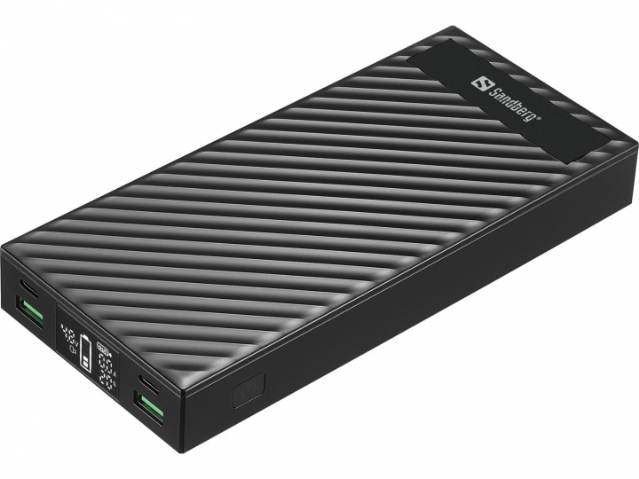 Sandberg Powerbank 2 x USB-C PD100W 30.000mAh i gruppen SMARTPHONES & TABLETS / Opladere og kabler / Powerbanks hos TP E-commerce Nordic AB (C85939)