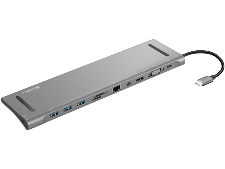 Sandberg USB-C alt-i-en-dockingstation i gruppen COMPUTERTILBEHØR / Computer Tilbehør / USB-hubs hos TP E-commerce Nordic AB (C85949)